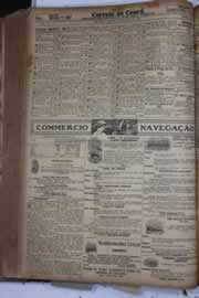 Página do jornal Correio do Ceará de março de 1928