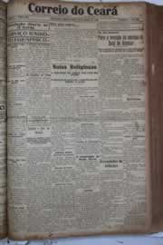 Página do jornal Correio do Ceará de março de 1928