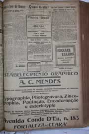 Página do jornal Correio do Ceará de março de 1928