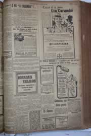 Página do jornal Correio do Ceará de março de 1928