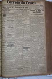 Página do jornal Correio do Ceará de abril de 1928