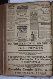 Página do jornal Correio do Ceará de abril de 1928