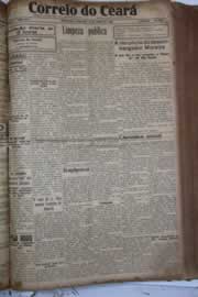 Página do jornal Correio do Ceará de abril de 1928
