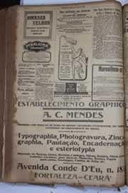 Página do jornal Correio do Ceará de abril de 1928