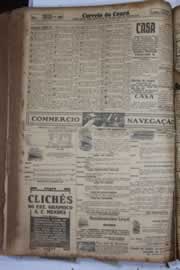 Página do jornal Correio do Ceará de abril de 1928