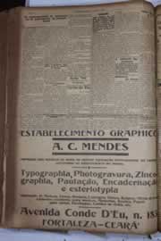Página do jornal Correio do Ceará de abril de 1928