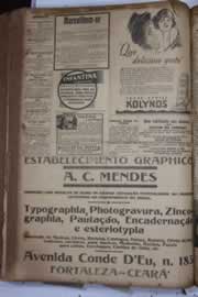 Página do jornal Correio do Ceará de abril de 1928
