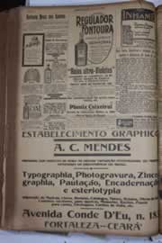 Página do jornal Correio do Ceará de abril de 1928