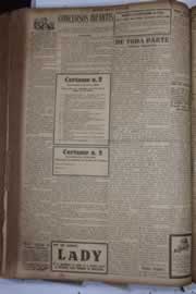Página do jornal Correio do Ceará de abril de 1928