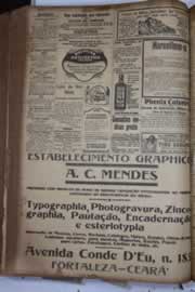 Página do jornal Correio do Ceará de abril de 1928