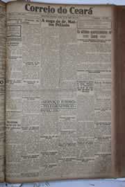 Página do jornal Correio do Ceará de abril de 1928