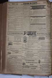 Página do jornal Correio do Ceará de maio de 1928