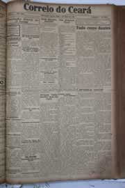 Página do jornal Correio do Ceará de maio de 1928