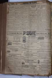 Página do jornal Correio do Ceará de maio de 1928