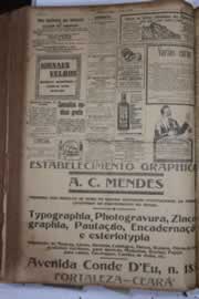 Página do jornal Correio do Ceará de maio de 1928