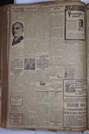 Página do jornal Correio do Ceará de maio de 1928