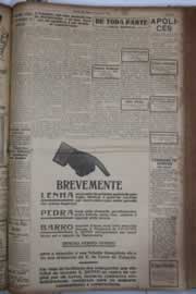 Página do jornal Correio do Ceará de maio de 1928