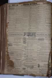 Página do jornal Correio do Ceará de maio de 1928