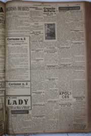 Página do jornal Correio do Ceará de maio de 1928