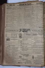 Página do jornal Correio do Ceará de maio de 1928