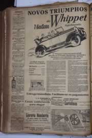Página do jornal Correio do Ceará de maio de 1928