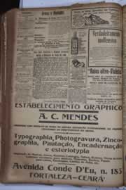 Página do jornal Correio do Ceará de junho de 1928