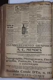 Página do jornal Correio do Ceará de junho de 1928