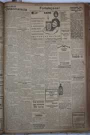 Página do jornal Correio do Ceará de junho de 1928
