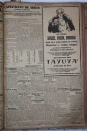 Página do jornal Correio do Ceará de junho de 1928