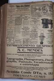 Página do jornal Correio do Ceará de junho de 1928