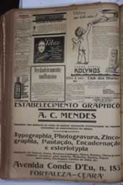 Página do jornal Correio do Ceará de junho de 1928