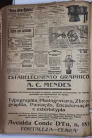 Página do jornal Correio do Ceará de junho de 1928