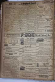 Página do jornal Correio do Ceará de junho de 1928