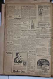 Página do jornal Correio do Ceará de julho de 1930