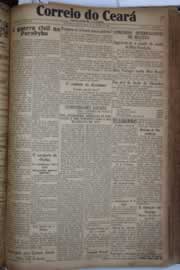 Página do jornal Correio do Ceará de julho de 1930