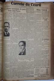 Página do jornal Correio do Ceará de julho de 1930