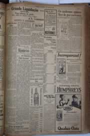 Página do jornal Correio do Ceará de agosto de 1930