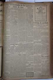 Página do jornal Correio do Ceará de agosto de 1930