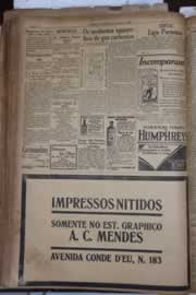 Página do jornal Correio do Ceará de agosto de 1930