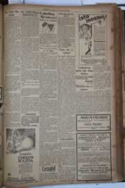 Página do jornal Correio do Ceará de agosto de 1930