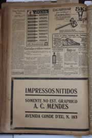 Página do jornal Correio do Ceará de agosto de 1930