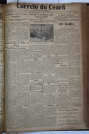 Página do jornal Correio do Ceará de agosto de 1930