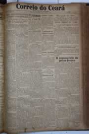 Página do jornal Correio do Ceará de agosto de 1930