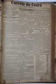 Página do jornal Correio do Ceará de setembro de 1930