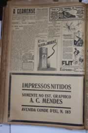 Página do jornal Correio do Ceará de setembro de 1930
