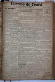 Página do jornal Correio do Ceará de setembro de 1930