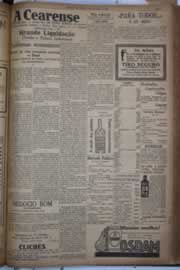 Página do jornal Correio do Ceará de setembro de 1930