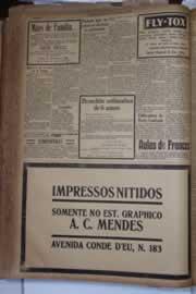 Página do jornal Correio do Ceará de setembro de 1930
