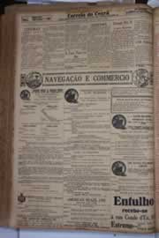 Página do jornal Correio do Ceará de outubro de 1930