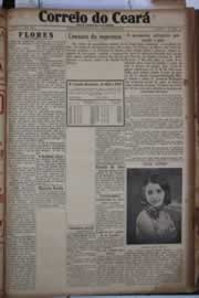 Página do jornal Correio do Ceará de outubro de 1930